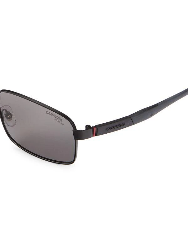 Carrera 58MM Polarized Rectangle Sunglasses 3