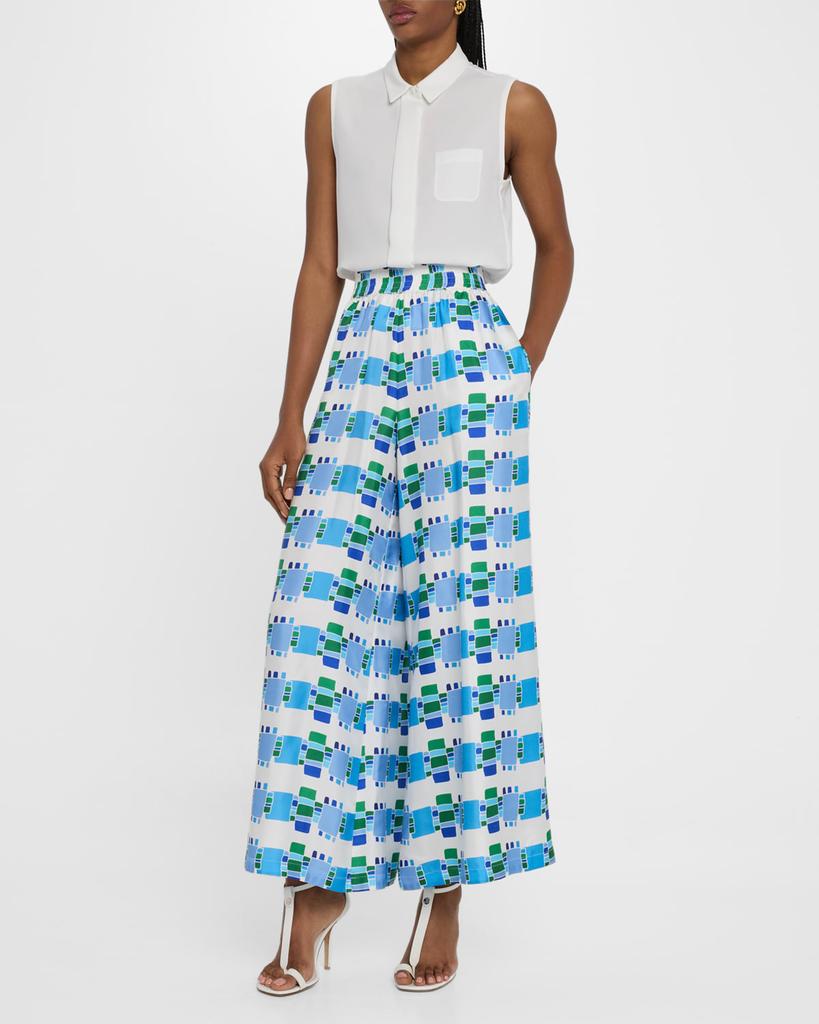 Rianna + Nina Kakanias Printed Fyori Silk Pants