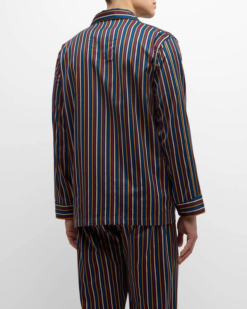 Derek Rose Men
s Wellington Striped Cotton Pajama Set 5