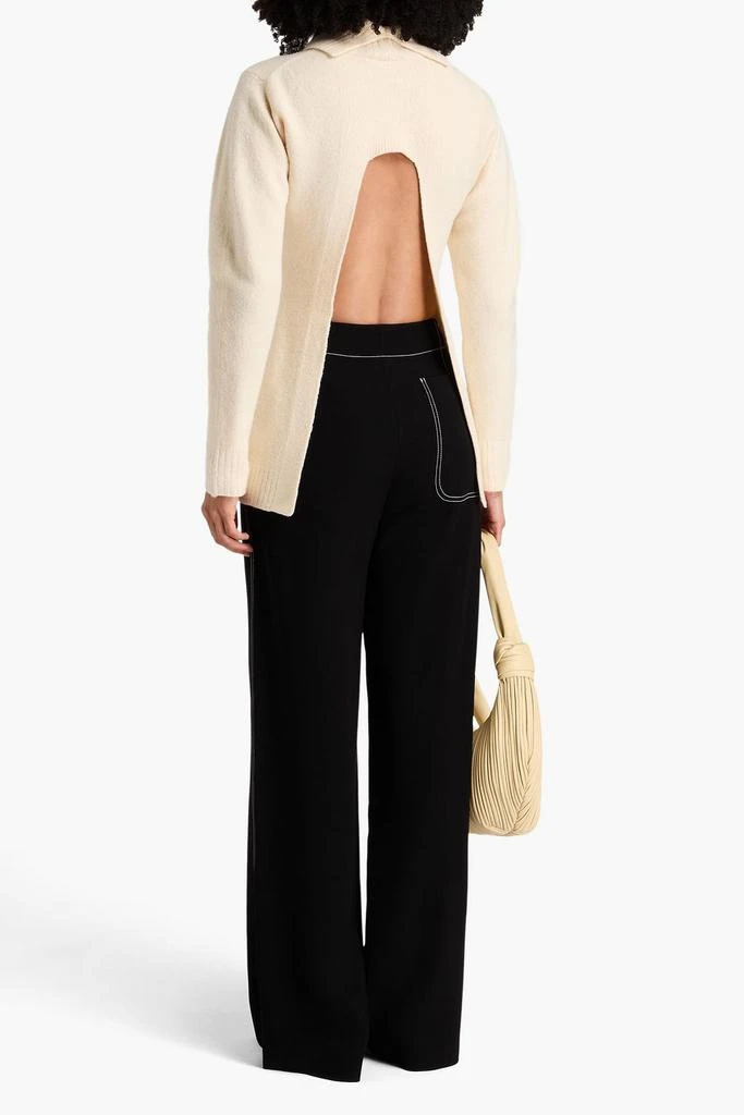 Jil Sander Cutout wool turtleneck sweater 3