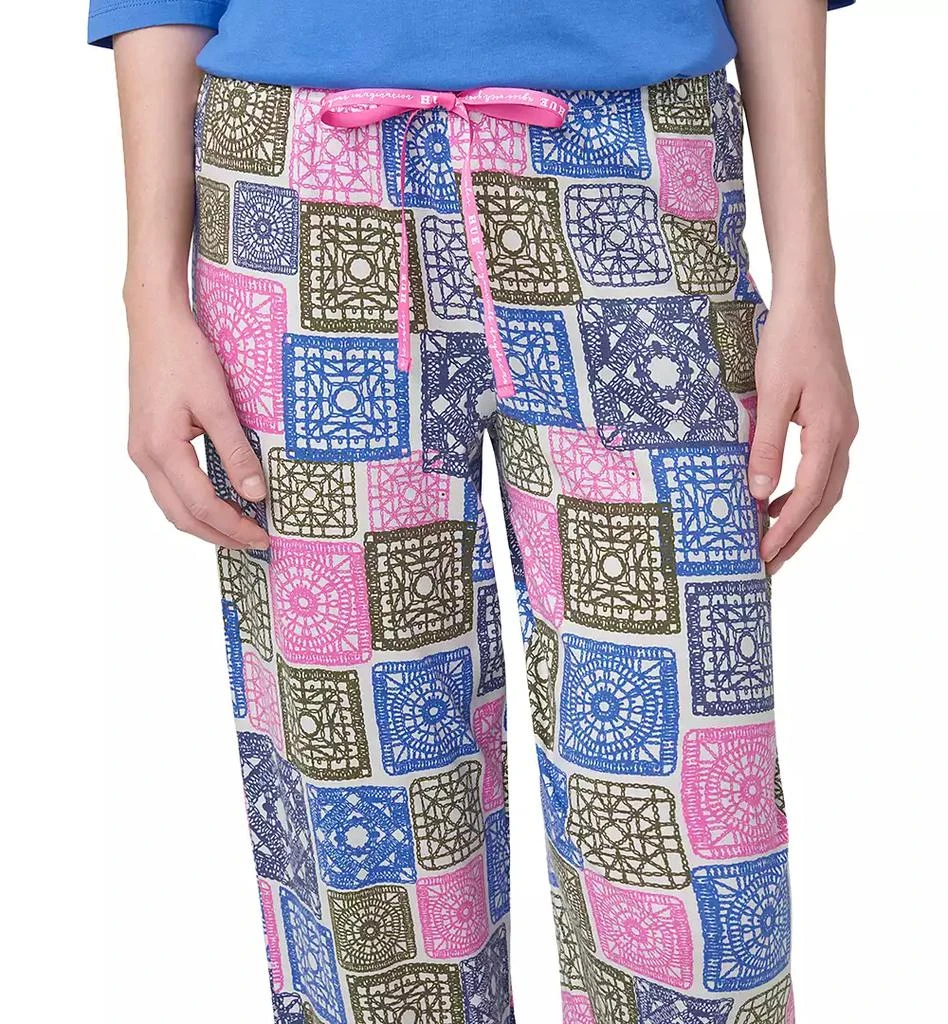Hue Women's Crochet All Day Printed Pajama Pants 5