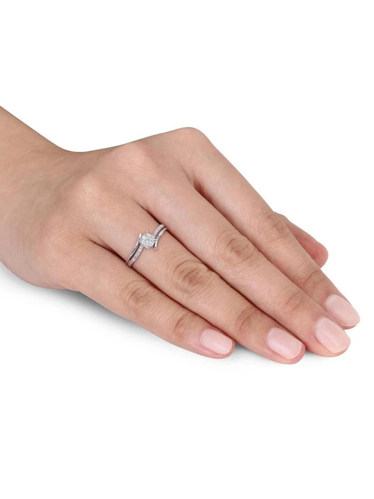 Sonatina 14K White Gold 
0.18 TCW Diamond Ring 3