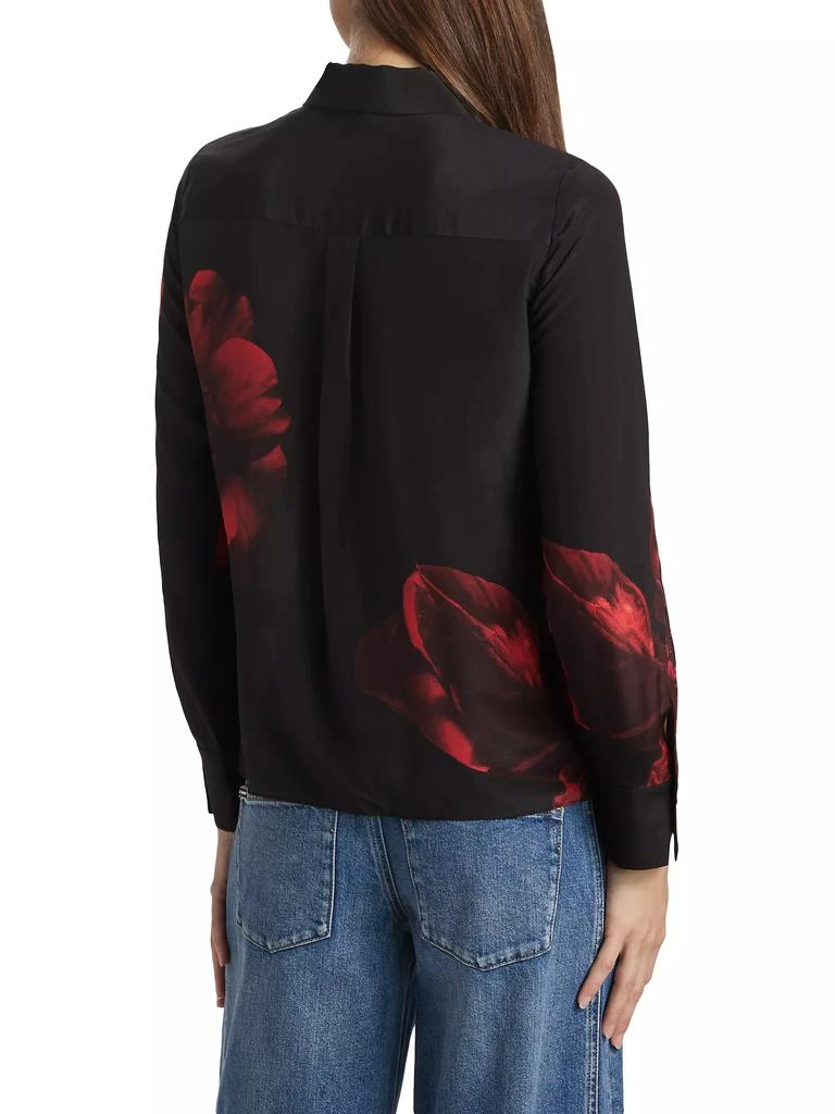 Alice + Olivia Brady Slim-Fit Button-Front Blouse 5