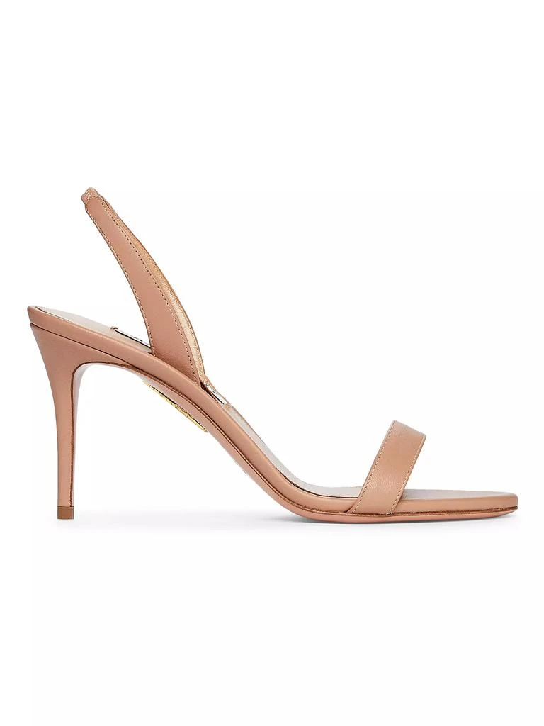 Aquazzura So Nude 85MM Leather Sandals 1