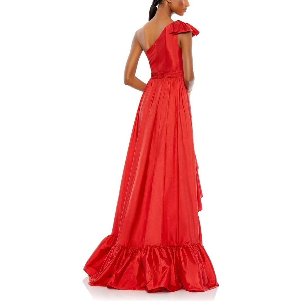 Mac Duggal Womens Shantung One Shoulder Evening Dress 3