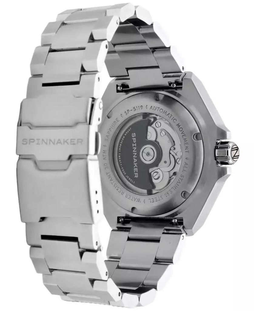 Spinnaker Men's Dumas GMT Automatic Solid Stainless Steel Bracelet Watch 3