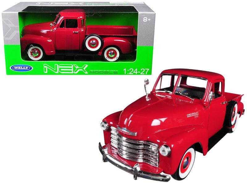 Welly 1953 Chevrolet 3100 Pickup Truck Red 1/24-1/27 Diecast Model Car by 1