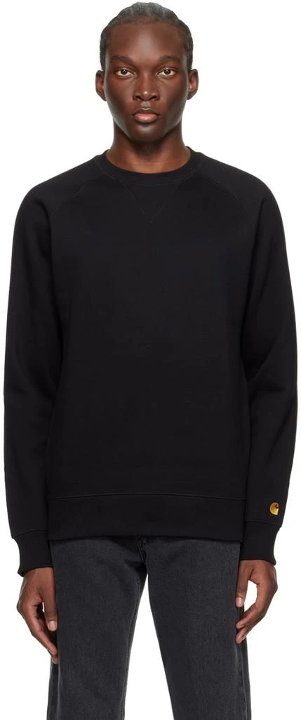 Carhartt WIP Black Chase Sweatshirt 1