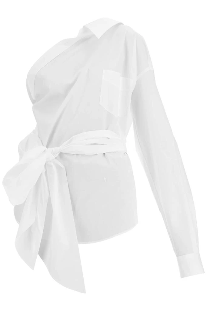 Moschino one-shoulder poplin stretch 1