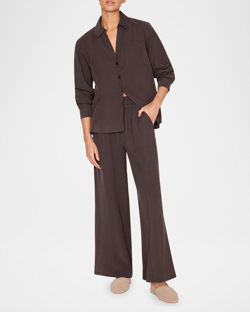 Brochu Walker Amara Topstitch Button-Down Shirt