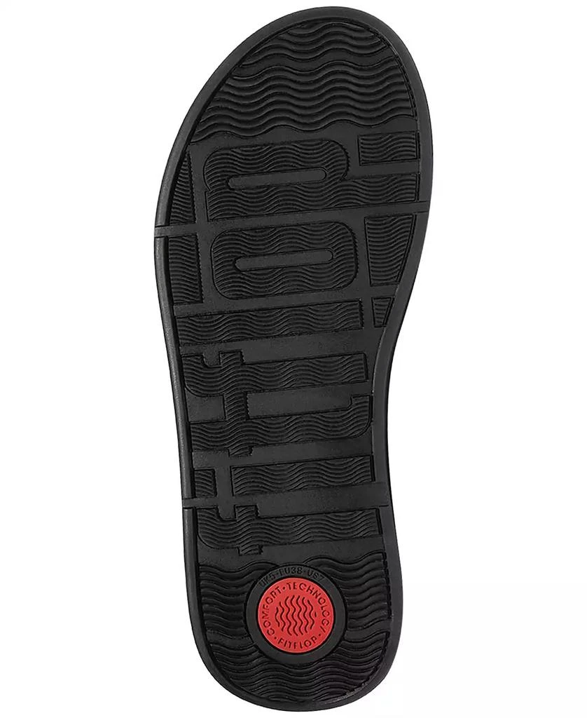 FitFlop Women's F-Mode Leather Flatform Back Strap T-Post Sandals 9