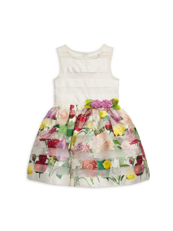 Pippa & Julie Little Girl's & Girl's Floral Fit-&-Flare Dress