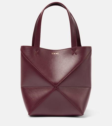 トートバッグ LOEWE MINI PUZZLE TOTE BAG LOEWE Mini Leather Puzzle Fold Tote Bag | Harrods HK