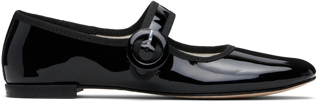 Repetto Black Georgia Square-Toe Mary Jane Ballerina Flats