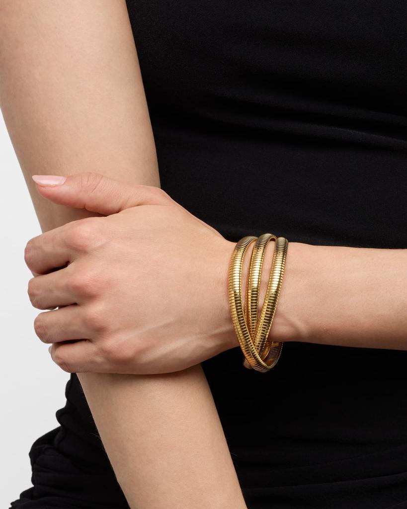 GAS Bijoux Infinity 3-Row Bracelet, Gold-Plate