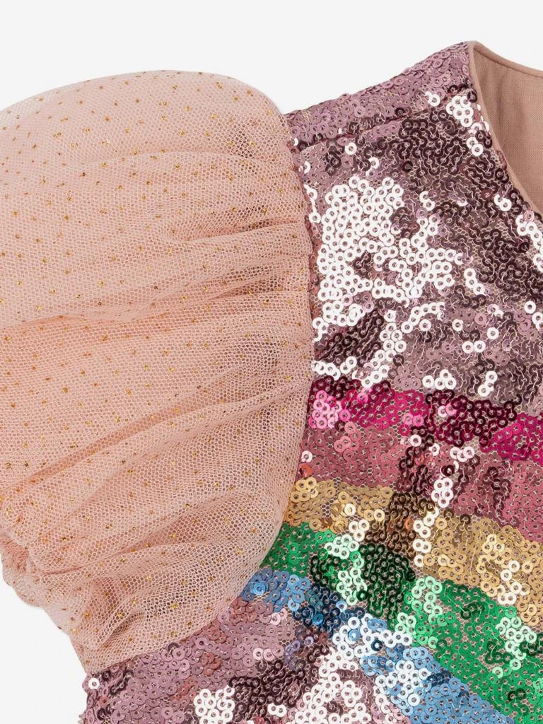 Konges Slojd Girls Odette Rainbow Dress in Pink 3