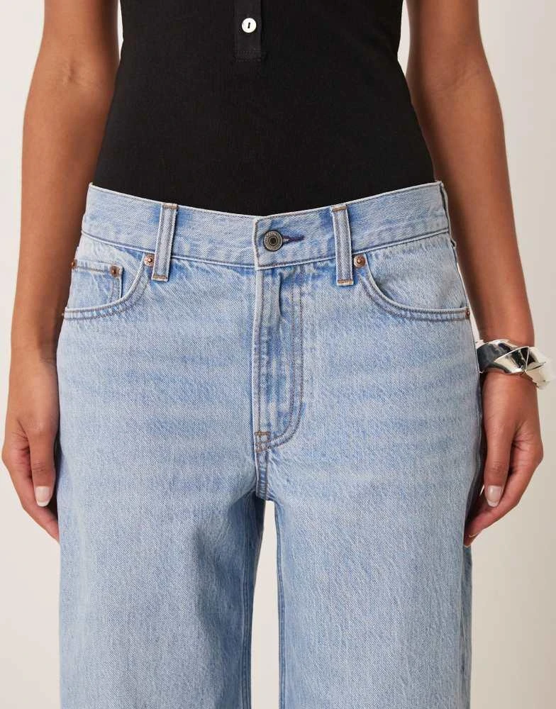 Abercrombie & Fitch Abercrombie & Fitch ultra loose low rise jeans in light blue 5