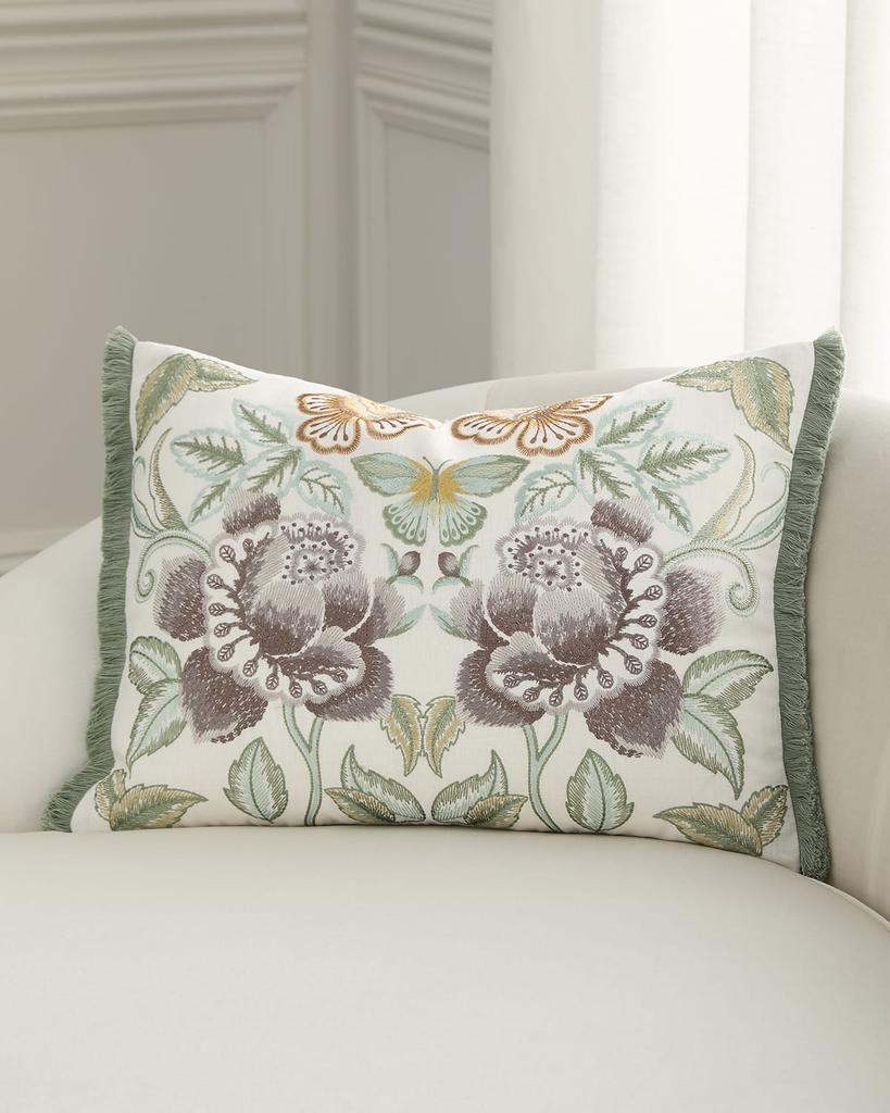 Designers Guild Isabella Embroidered Decorative Pillow, 18" x 24"