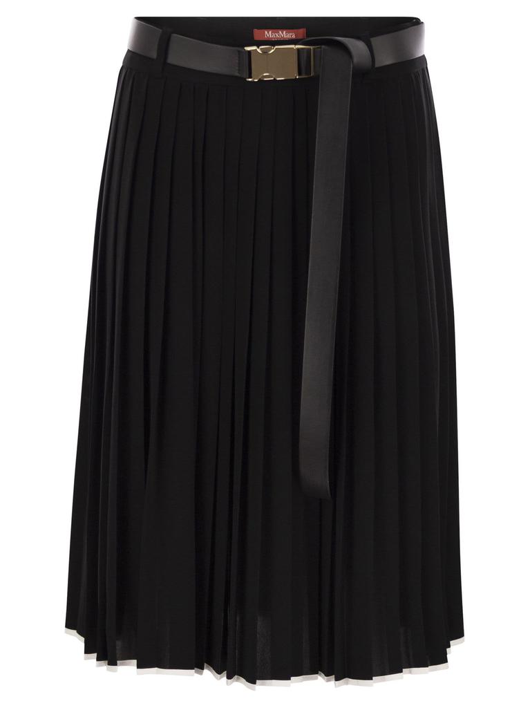 【関税込み】max mara 'Jedy' skirt Black Jedy embellished silk-chiffon maxi skirt | MAX MARA