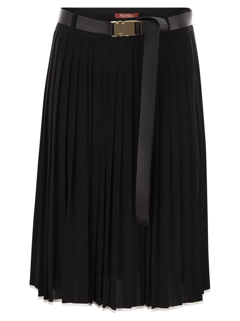 Max Mara Max Mara Studio Savana Belted Pleated Skirt 1