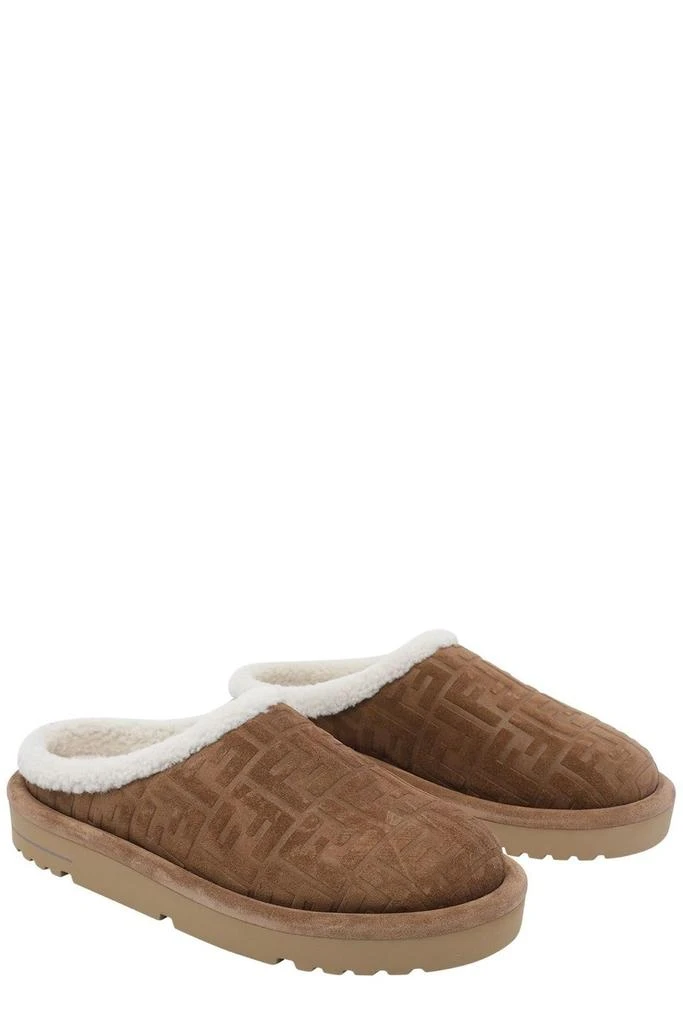 Fendi Fendi FF Embeoosed Slip-On Sabots 4