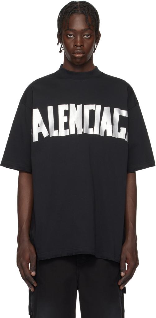 Balenciaga BB Paris Strass T Shirt Medium Fit - T-Shirts