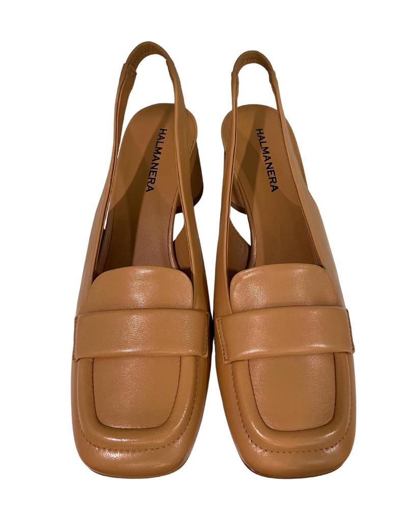 HALMANERA Halmanera - Women's Slingback Loafer with Stack Heel