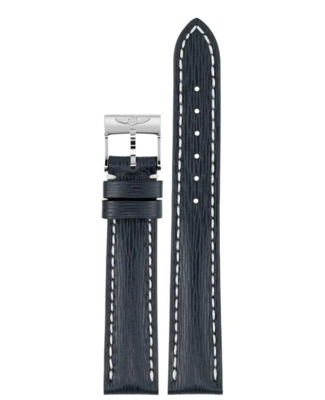 BREITLING Breitling Leather 16-14mm Blue Sahara Calfskin Leather 16mm Women's Strap 210X from WatchMaxx