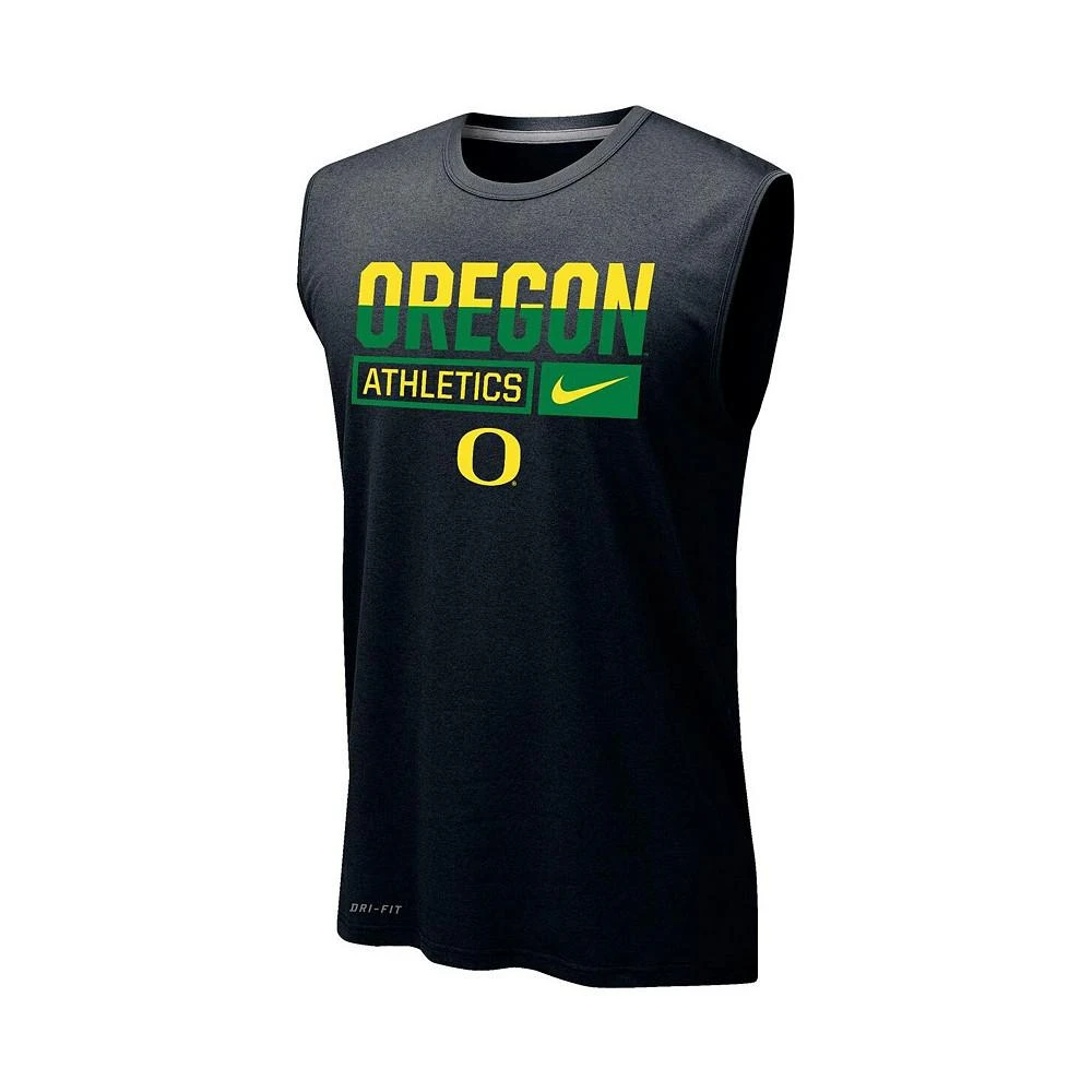 NIKE Men's Black Oregon Ducks Wordmark Drop Legend Performance Tank Top 3