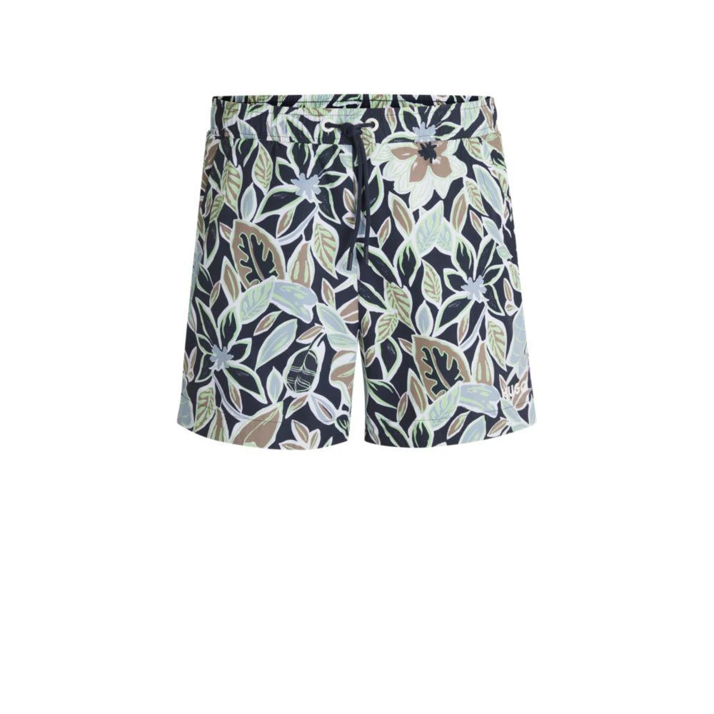 Hugo Boss Fully lined swim shorts with seasonal print 1