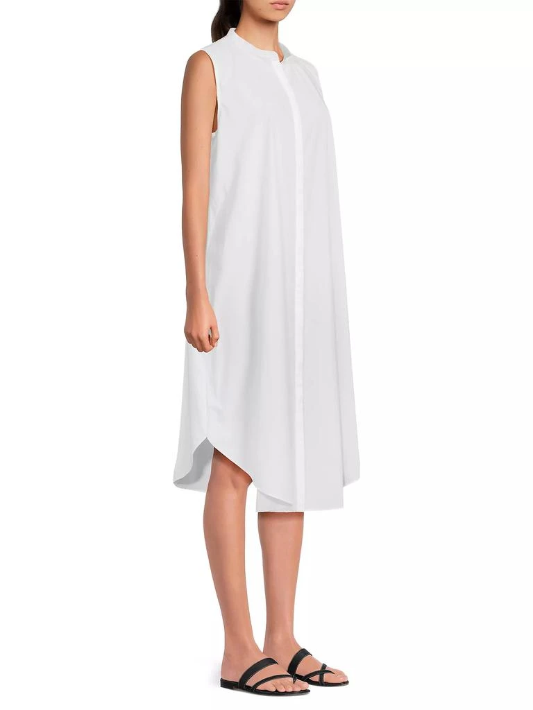 Eileen Fisher Cotton Sleeveless Shirtdress 4