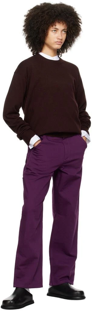 6397 Purple Workwear Trousers 4