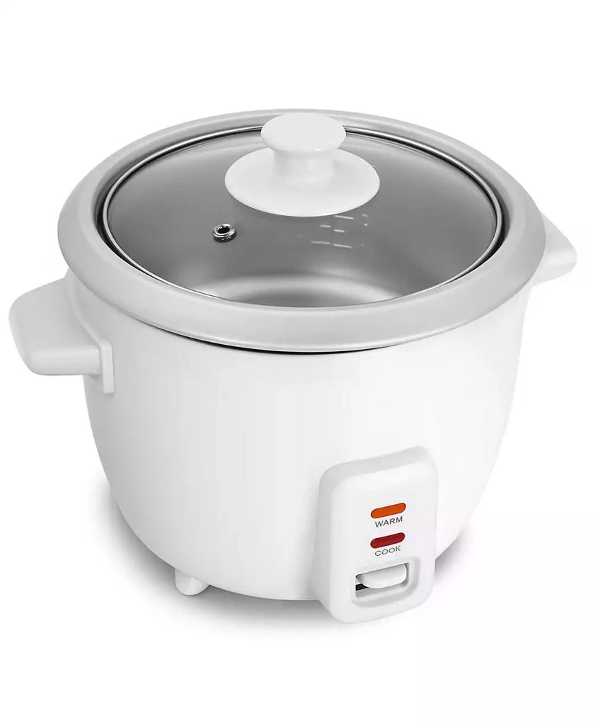 Elite Cuisine 6 Cup Rice Cooker with Glass Lid 1