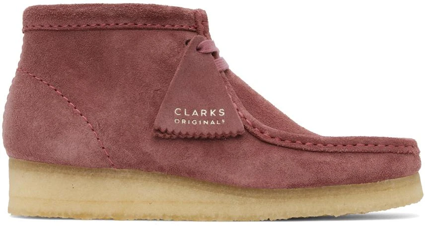 Clarks Pink Wallabee Boots 1