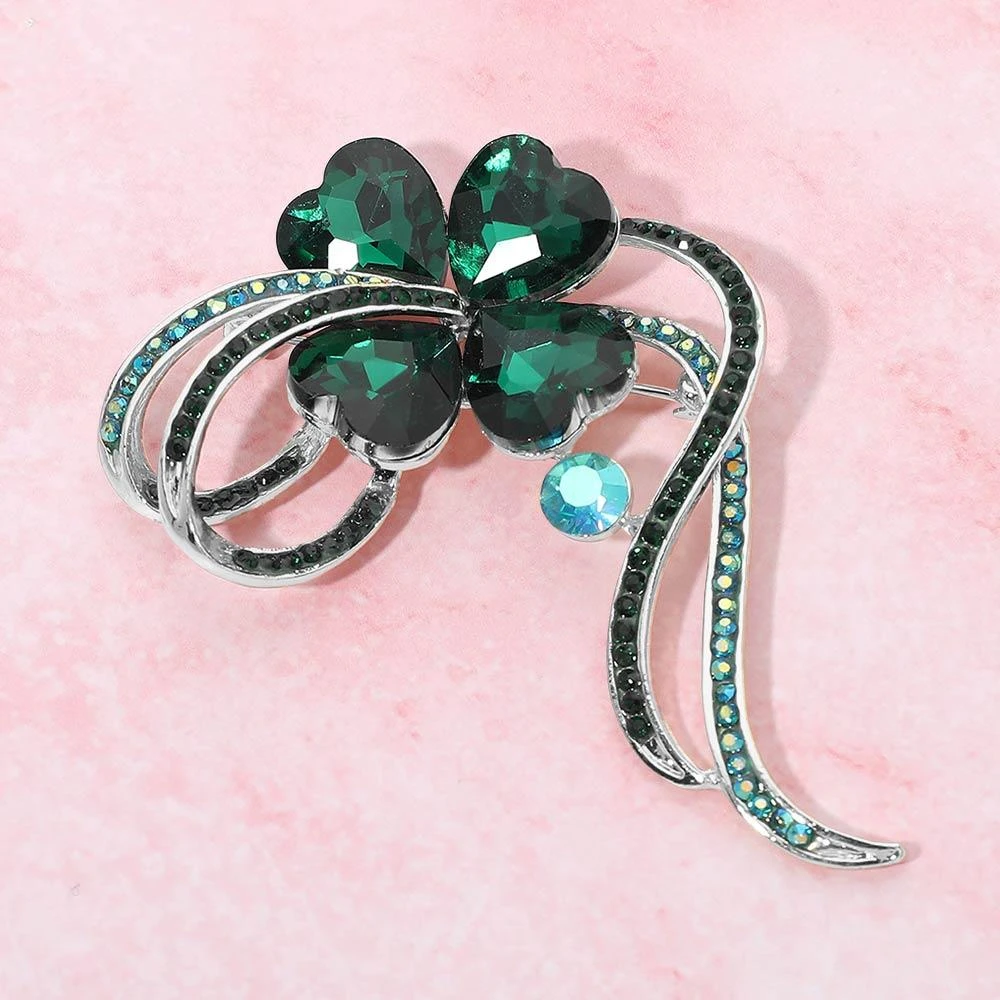 FASHNZFAB Clover Pin Brooch