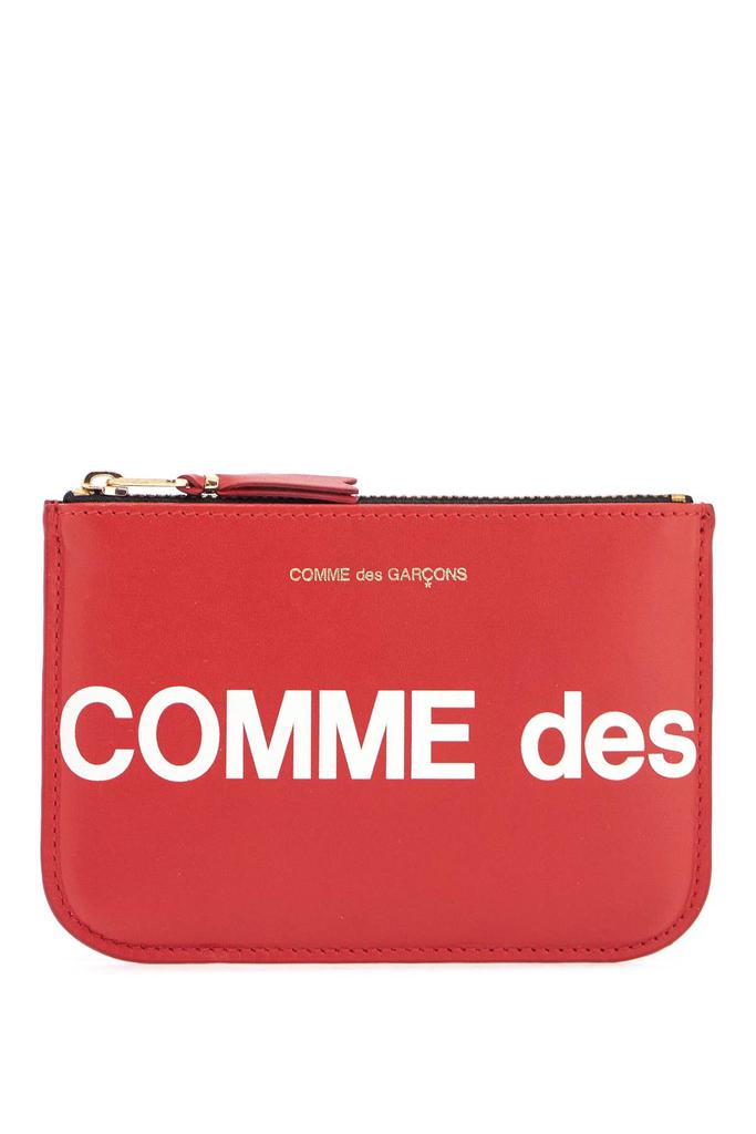 Comme des Garcons unisex red minimalist leather wallet