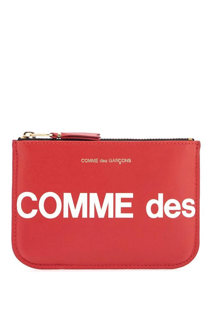 Comme des Garcons unisex red minimalist leather wallet 1