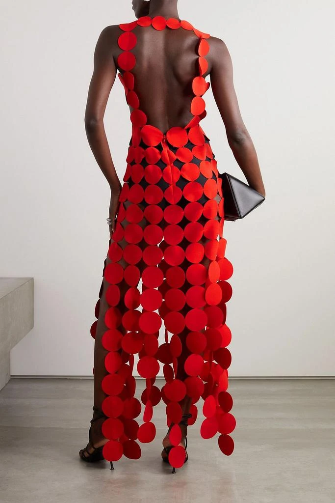 A.W.A.K.E. Mode Cutout crepe maxi dress 3