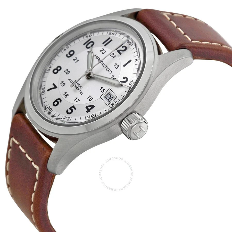 Hamilton Khaki Field Automatic Silver Dial Men's Watch H70455553 2