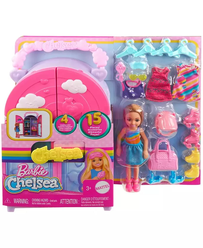 Barbie Chelsea Doll Closet Toy Playset with Clothes Accessories 6