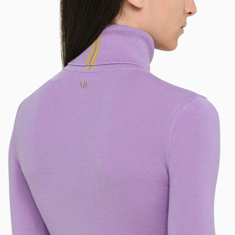 Victoria Beckham Victoria Beckham Lilac turtleneck sweater in 4