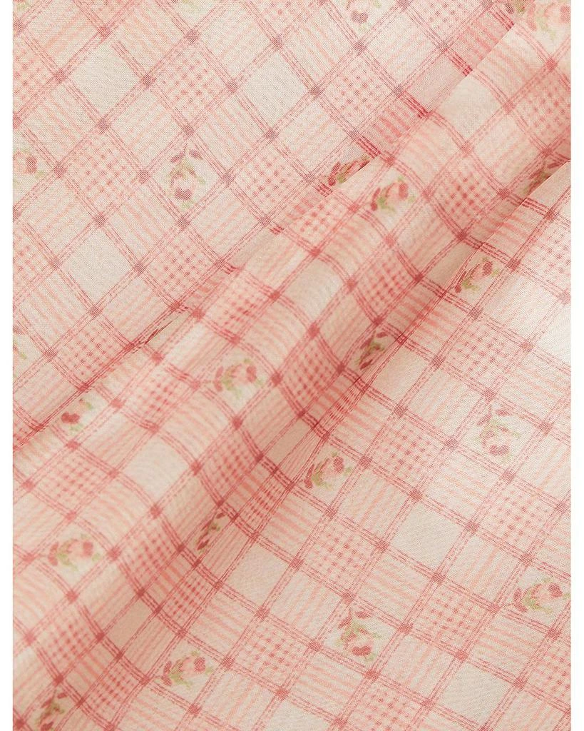 Ralph Lauren Girls' Floral Plaid Organza Dress & Bloomer - Baby 2