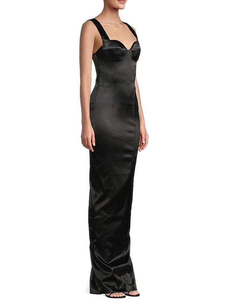 SAU LEE Palmela Sleeveless Satin Gown 4
