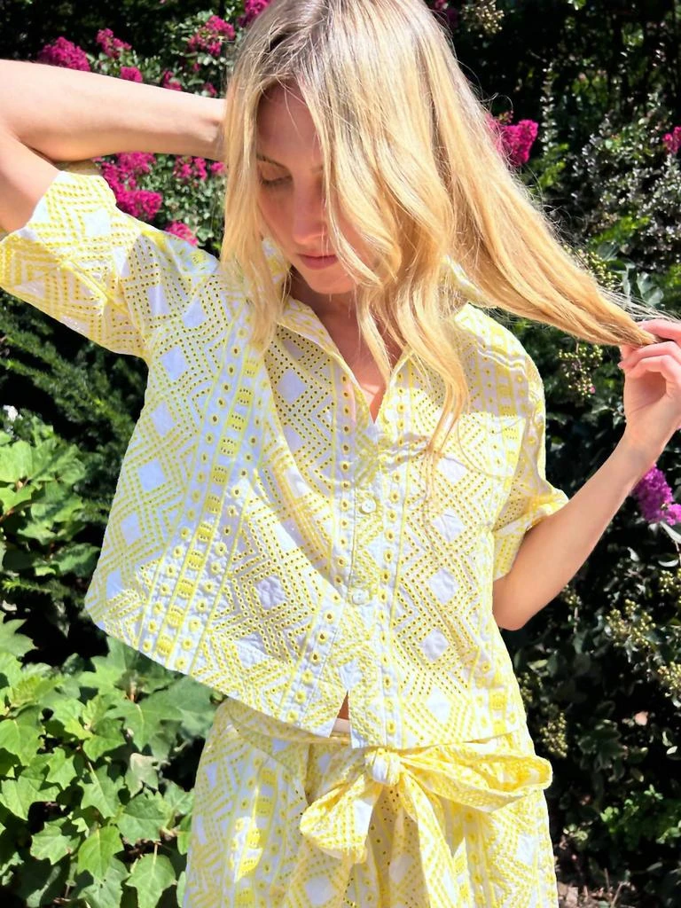 Jocelyn Jocelyn - Eyelet Camp Shirt 1