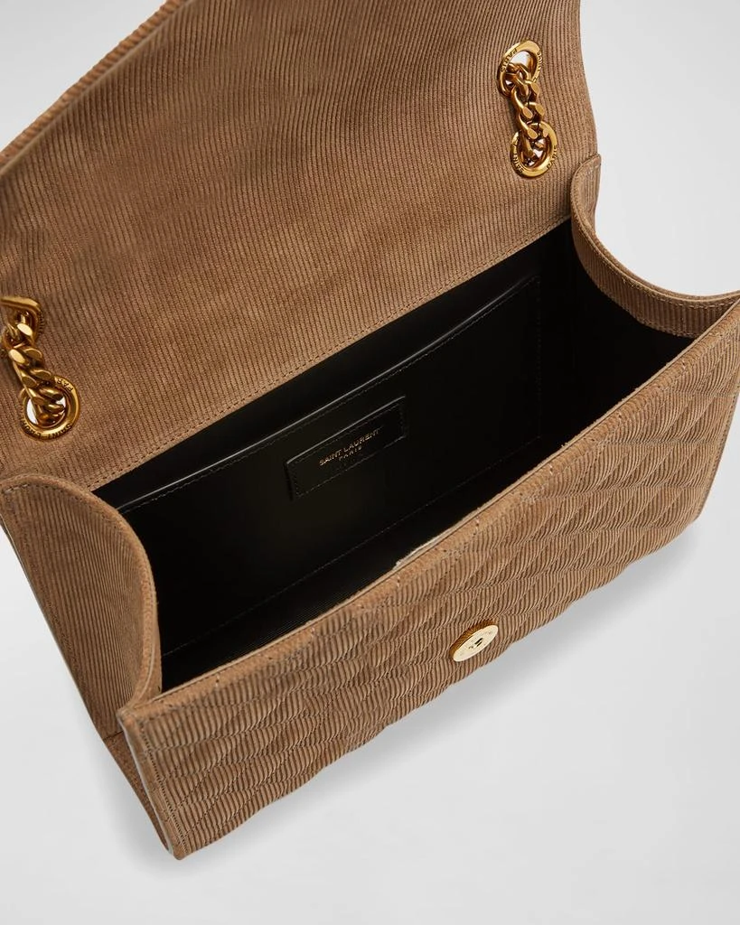 Yves Saint Laurent Envelope Triquilt Medium YSL Shoulder Bag in Corduroy 3