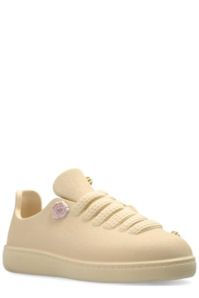 Shop Burberry Bubble Flower Embellished Lace-Up Sneakers on Sale