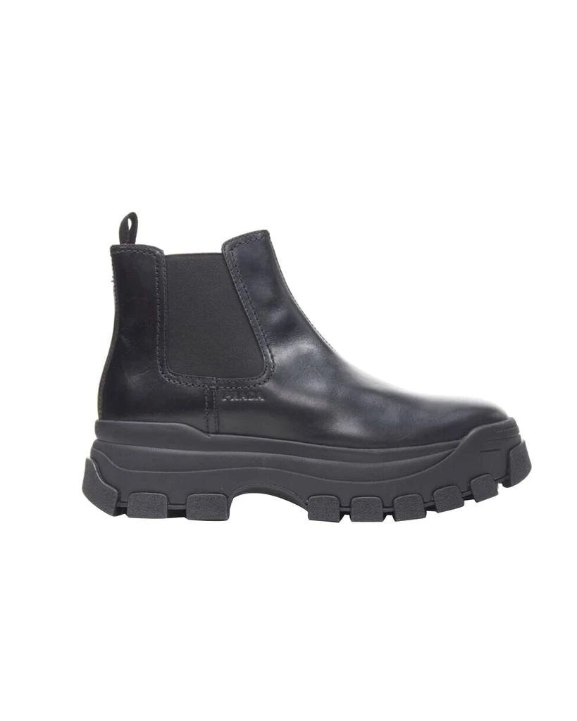 Prada new PRADA 2019 Pull Up black leather Monolith chunky lug sole boot 1