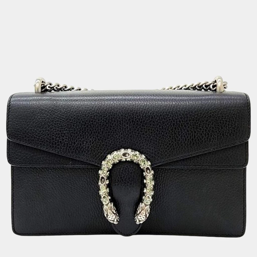 Gucci Gucci Black Leather Dionysus Shoulder Bag 1
