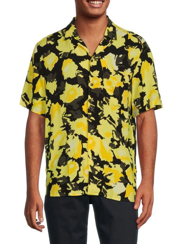 Hugo Boss Ellino Print Straight Fit Camp Shirt 1