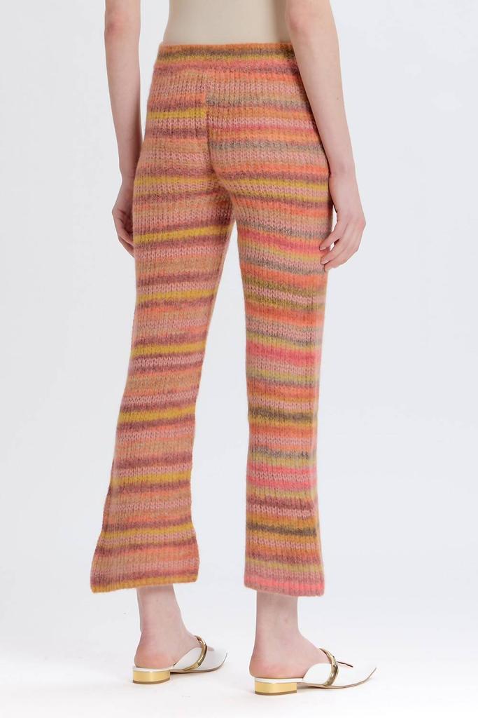 Something Navy Something Navy - Wide Leg Striped Knitted Pants